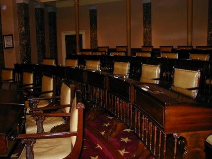 Old Senate Chamber<br>Location: <a href="https://www.google.com/maps/search/?api=1&query=38.88981,-77.00908" target="_new">National Capitol Building</a>